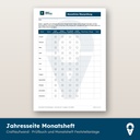Monatsheft Jahresseite