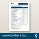 Prüfbuch Seite Wartungs-Checkliste